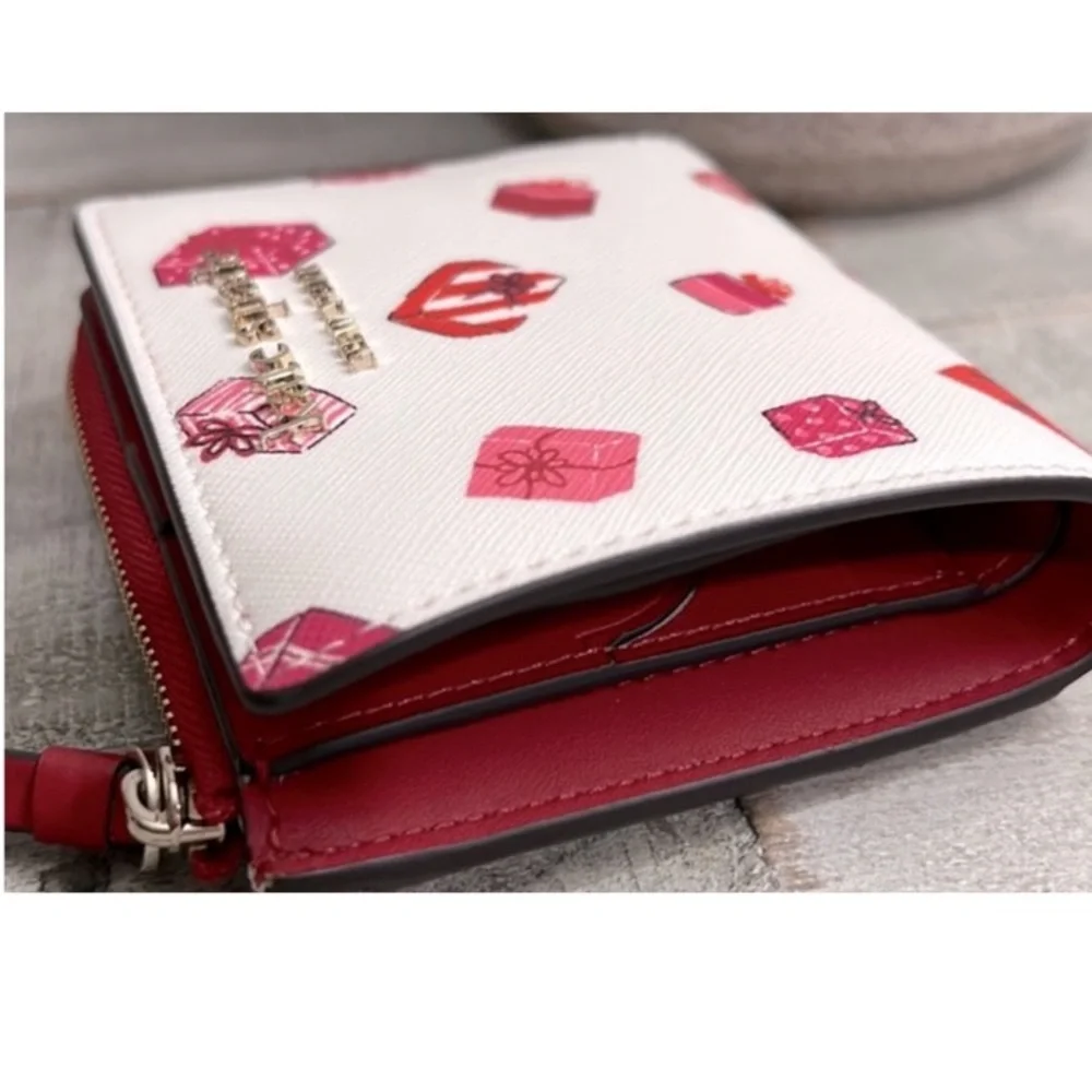 Kate Spade Gift Print Bifold Wallet w/ Box NWT